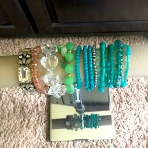 Bundle of Assorted Beaded Bracelets